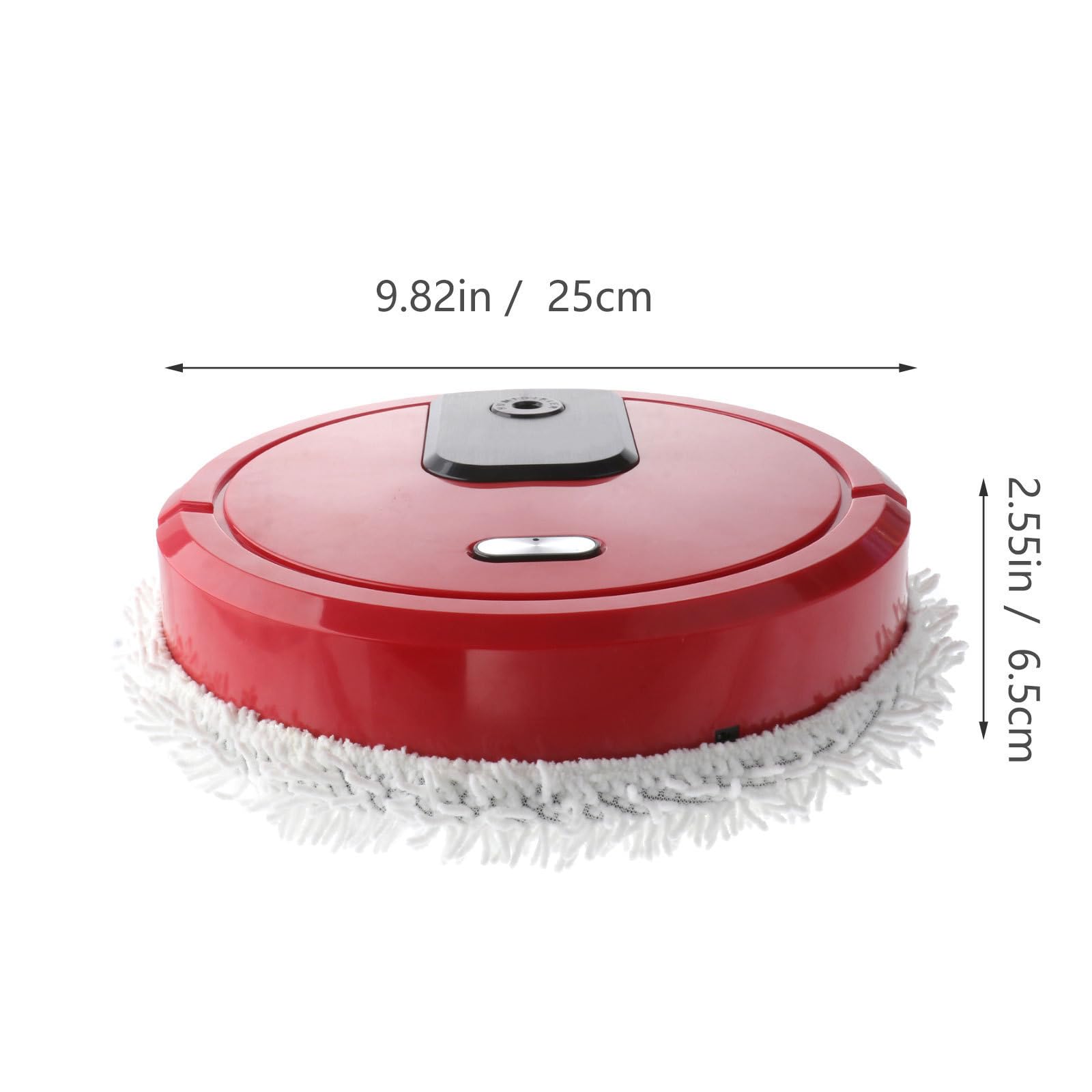 PRETYZOOM Robot Limpiador de Pisos Inteligente Función de Fregado Giratorio y Humidificación Hogar, Batería de 1500mah y Diseño en Plástico Duradero Color Aleatorio