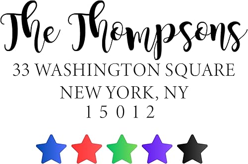 Miniatura 7 de Sello de dirección de devolución personalizado | Sello de nombre personalizado | Autoentintado o mango de madera Familiar Boda Inauguración de la