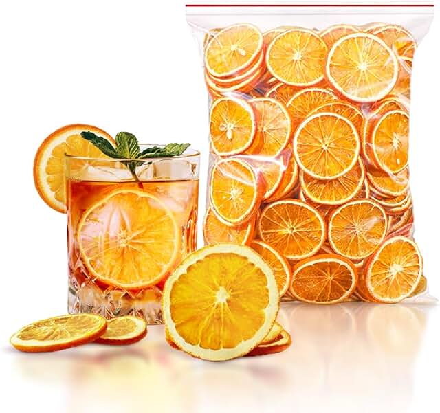 Fraunitsh 17.63oz/500g Dried Dehydrated Orange Slices | No Sugar & No Ad...