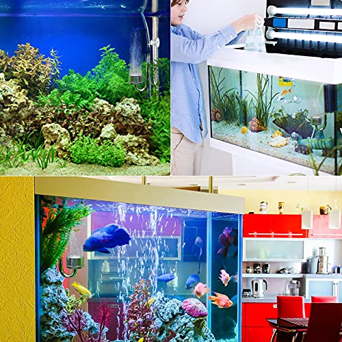 ZHENA Diffusore CO2 per Acquario, Diffusore CO2 a Forma di U in Alluminio per Acquario - 24 mm, Argento - Image 7