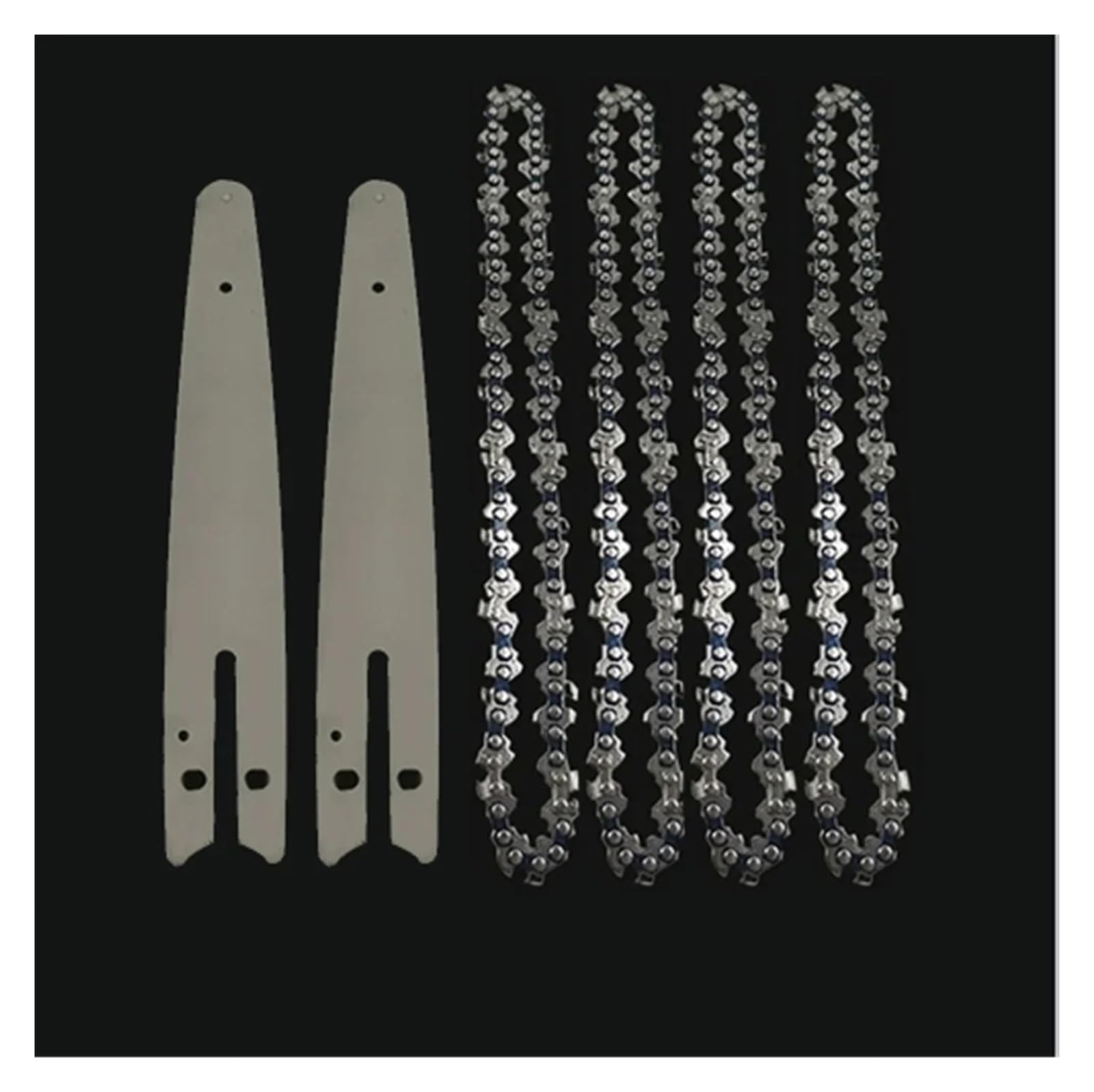 Cadenas de Motosierra de 4/6/8 Pulgadas y 1/4 "para Cortar Madera, Sierra de Cadena inalámbrica, Mini Sierra eléctrica Recargable, Accesorios de Cadena de Sierra de Registro