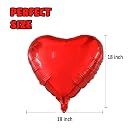 Party Propz Love Foil Balloon For Decoration - 12 Pcs Heart Shape Foil Balloons For Decorations, Anniversary Decoration Items, Anniversary Balloons, Red Heart Foil Balloon gallery image