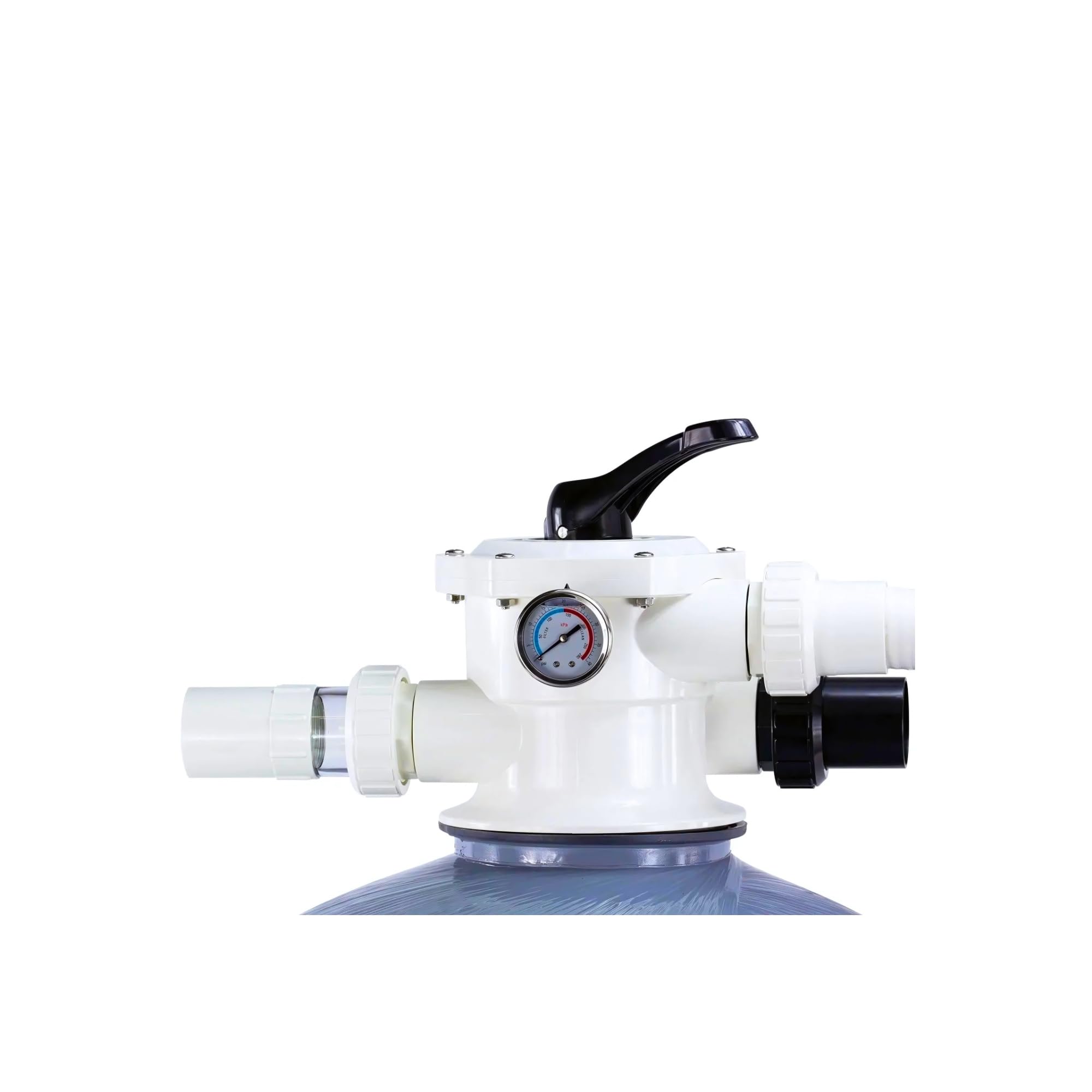 Impianto di filtraggio a sabbia FSF500, 11.100 l/h (11.1 m³/h), riempimento sabbia 85 kg, prefiltro, valvola a 6 vie, caldaia filtro da 535 mm, pompa per piscina da 230 V, per piscine fino