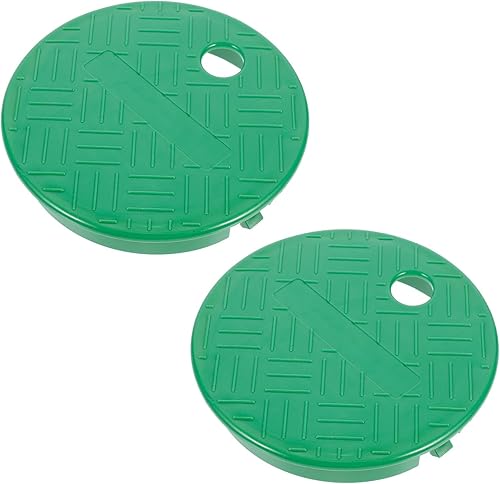 iplusmile Cubiertas redondas de 6 pulgadas para válvulas de aspersores, 2 piezas, válvulas de caja de válvulas, tapa de repuesto, válvulas de riego,