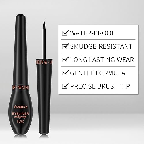 Miniatura 2 de QIC Lápiz delineador de ojos, delineador de ojos, impermeable y a prueba de manchas, para mujeres y niñas, mate, de larga duración, logra un aspecto