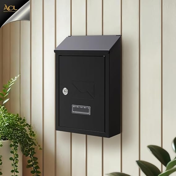 Assorted Collections Wall Mounted Post Box with Name Plate