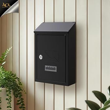 Assorted Collections Wall Mounted Post Box with Name Plate
