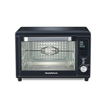 Morphy Richards Digital Otg Oven For Kitchen|40 Litre Oven Toaster Griller W/ 13 Preset Menu|Rotisserie,Convection W/In-Built Air-Fryer & Dehydrator Function|2-Yr Warranty By Brand|Deep Blue-2000W