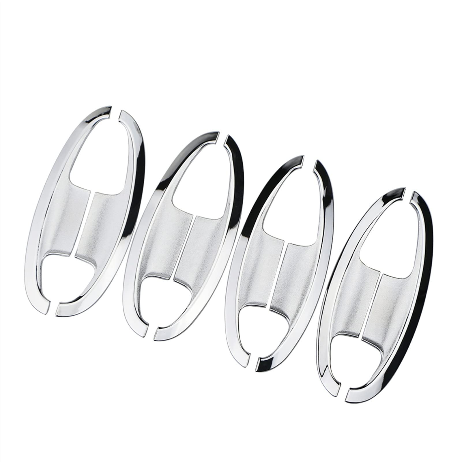 Fahbstr 3 Exterior Door Handle Cover For Ecosport 201-2017 Abs Chrome Exterior Door Bowl Protector Cover Car Handle Sticker(3)