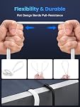 Cat-8 Ethernet Cable 6FT, High Speed 40Gbps Internet LAN Patch Network Rj45 Cable Wire for Gaming Modem, Printer - 2 M / 6 Feet