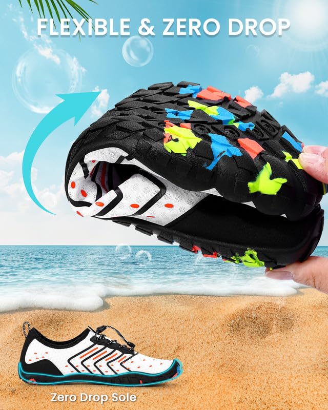 Image of Water Shoes for Women Men Quick-Dry Barefoot Shoes Breathable Aqua Socks for Swim Beach River Pool Lake Hiking Surfing Kayaking