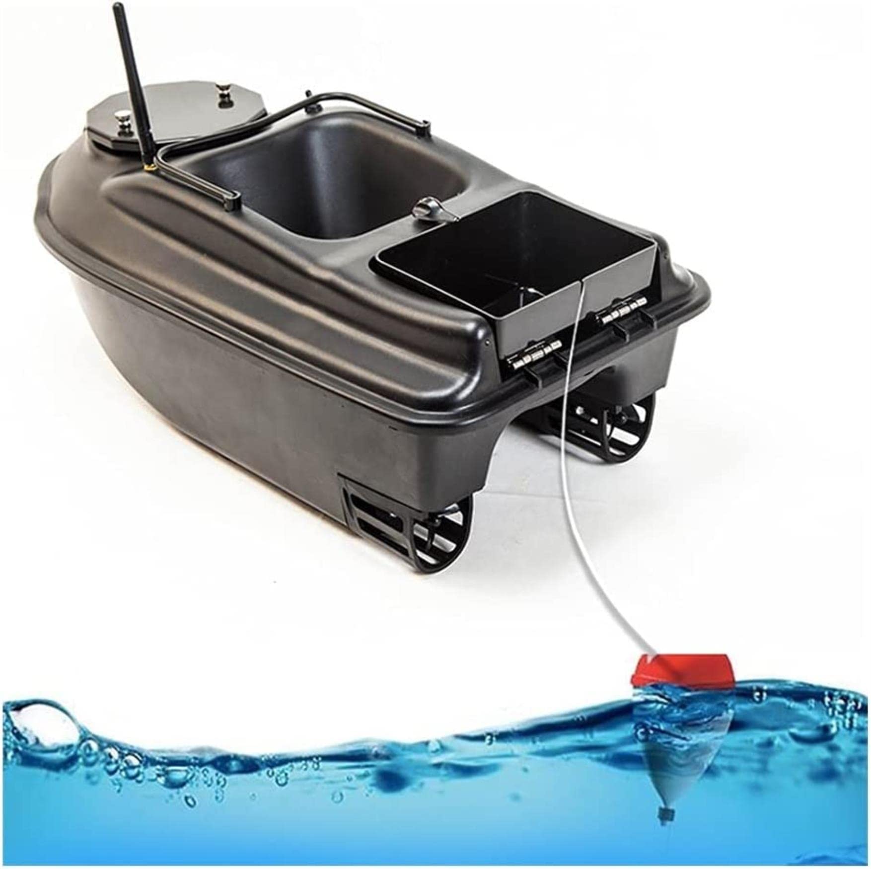 500m Senza Fili Pesca Bait Barca Carp Fischerboot Motoscafo Fernbedienung Boot 2 Trichter LCD GPS Fishfinder mit Sonar Sensor