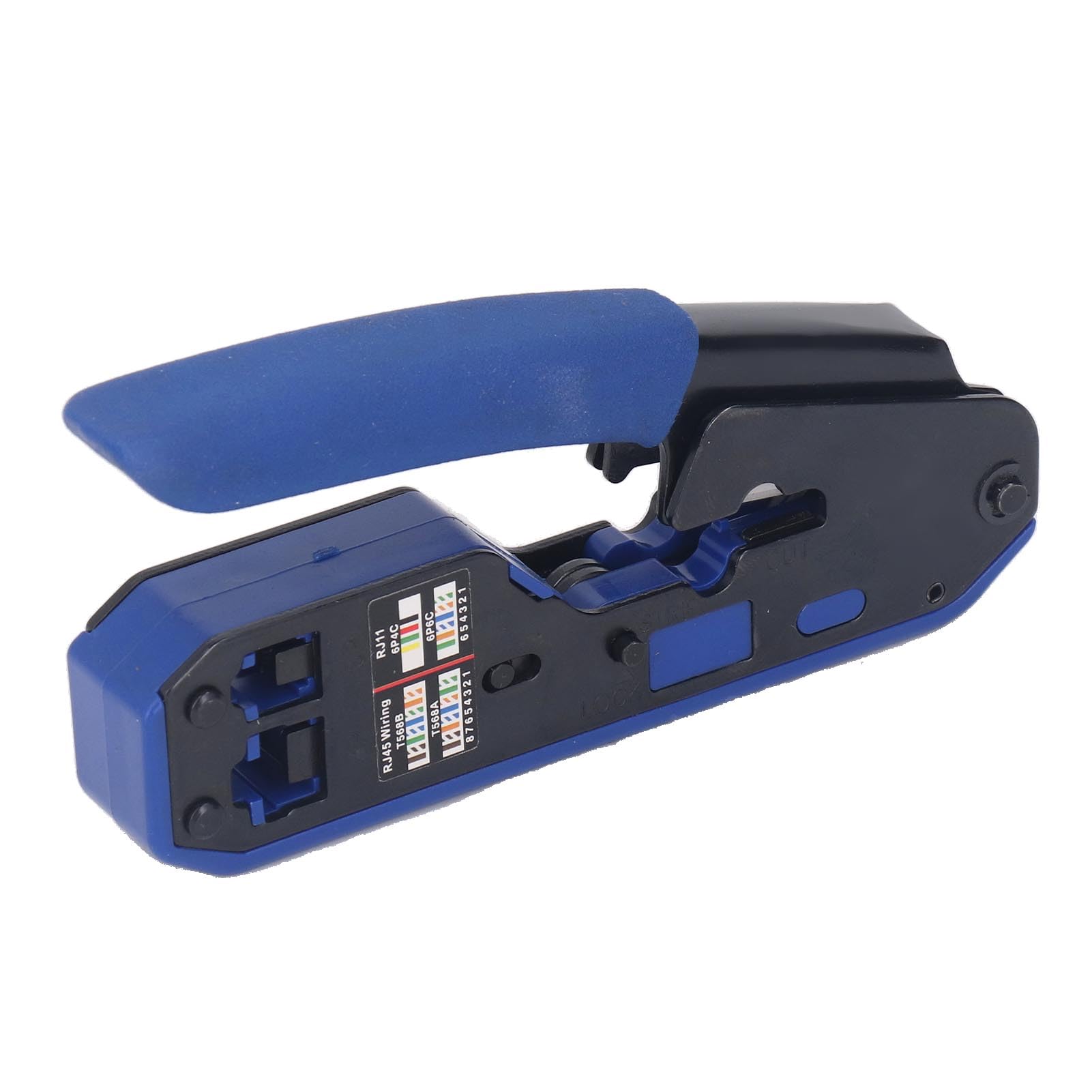 Narzędzie do zaciskania RJ45 Wydajny zestaw do zaciskania Cat5e Cat6 Zaciskanie taśmy do cięcia kabli RJ45 RJ11 RJ12 Instalatorzy linii telefonicznej Przenośny uchwyt ze stali