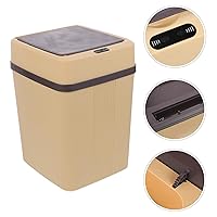 Vista 8 de Automatic Induction Trash Bin Smart Sensor Waste Can for Kitchen Office Bedroom Touchless Operation Dustbin in Khaki