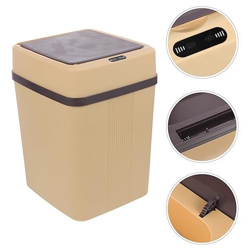 Miniatura 8 de Automatic Induction Trash Bin Smart Sensor Waste Can for Kitchen Office Bedroom Touchless Operation Dustbin in Khaki