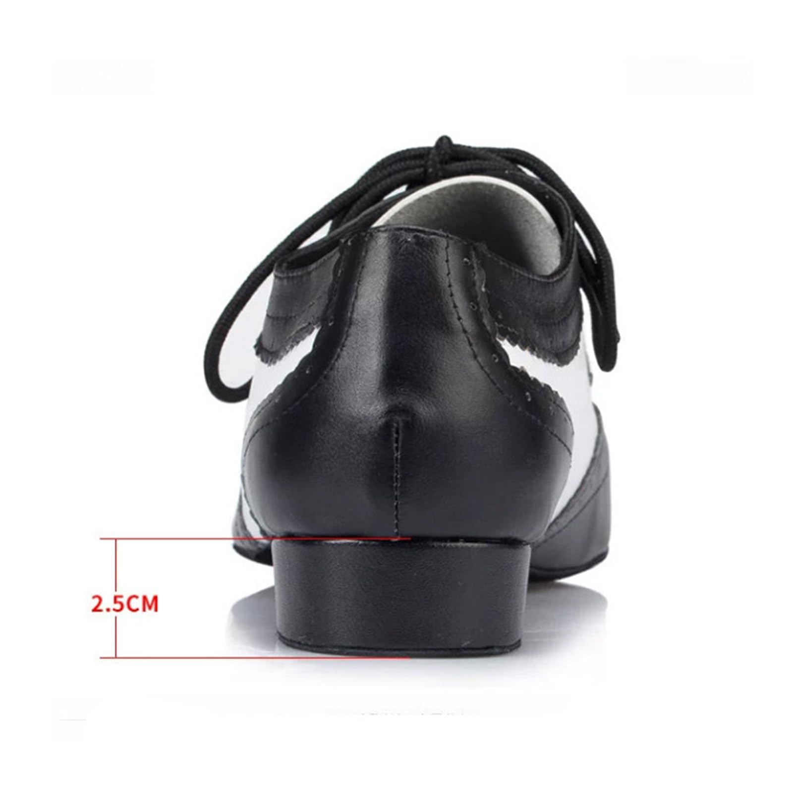 Zapatos de Danza Moderna para Hombre Zapatos de Baile Tacón 2.5cm Bajo para Escenario De Tango En Interiores