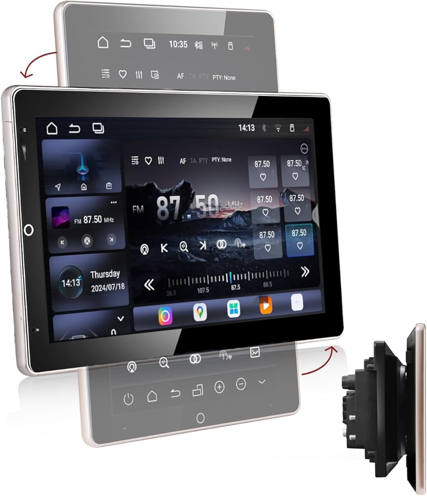 ディスプレイオーディオ　android14 Amazon.com: Amaseaudio Android 14 Universal Car Stereo, 10.1