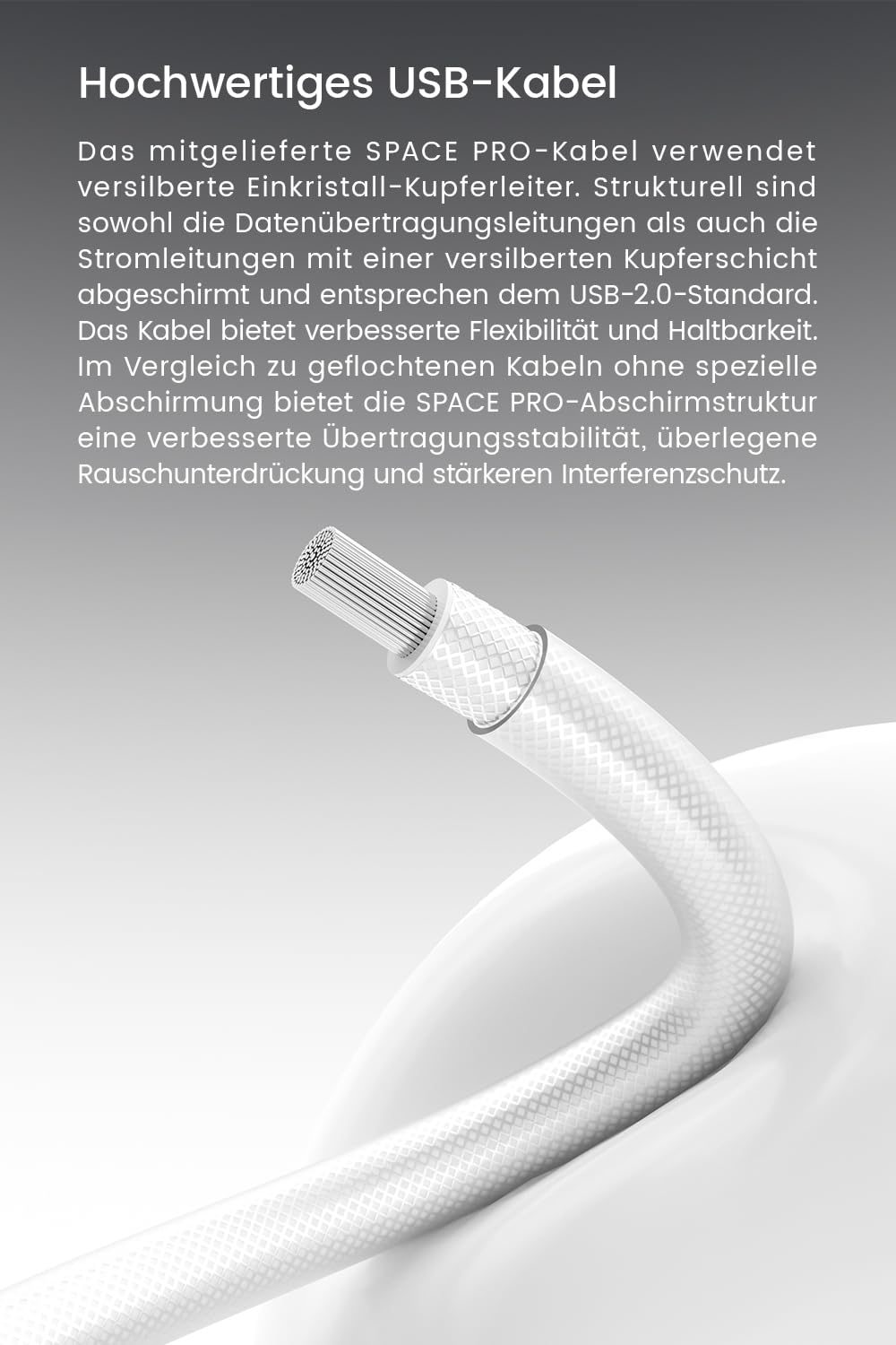 TANCHJIM SPACE PRO Kopfhörerverstärker, Dual DS43198 DAC unabhängiger Op-AMP für Gaming/Audio, PCM32bit/768KHz DSD256 Hochleistungs-Portable-Decoder mit Mic & Virtual 5.1/7.1, 3.5/4.4mm Ausgang