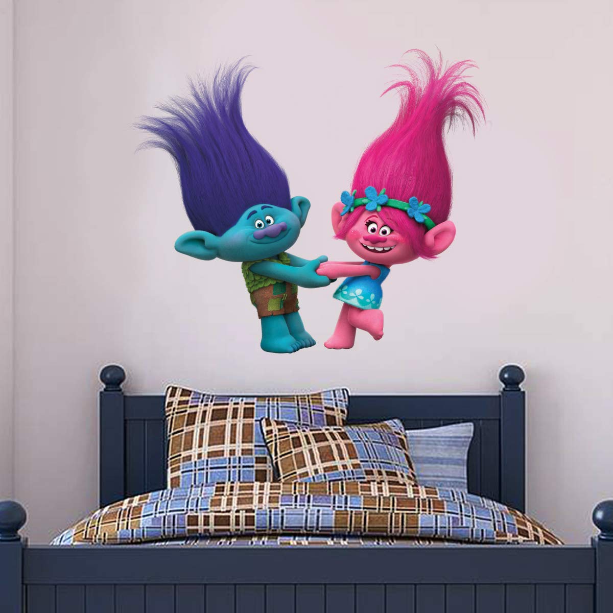 Beautiful Game Trolls - Poppy & Branch Wall Mural Vinyl Art Decal Sticker (60Cm)