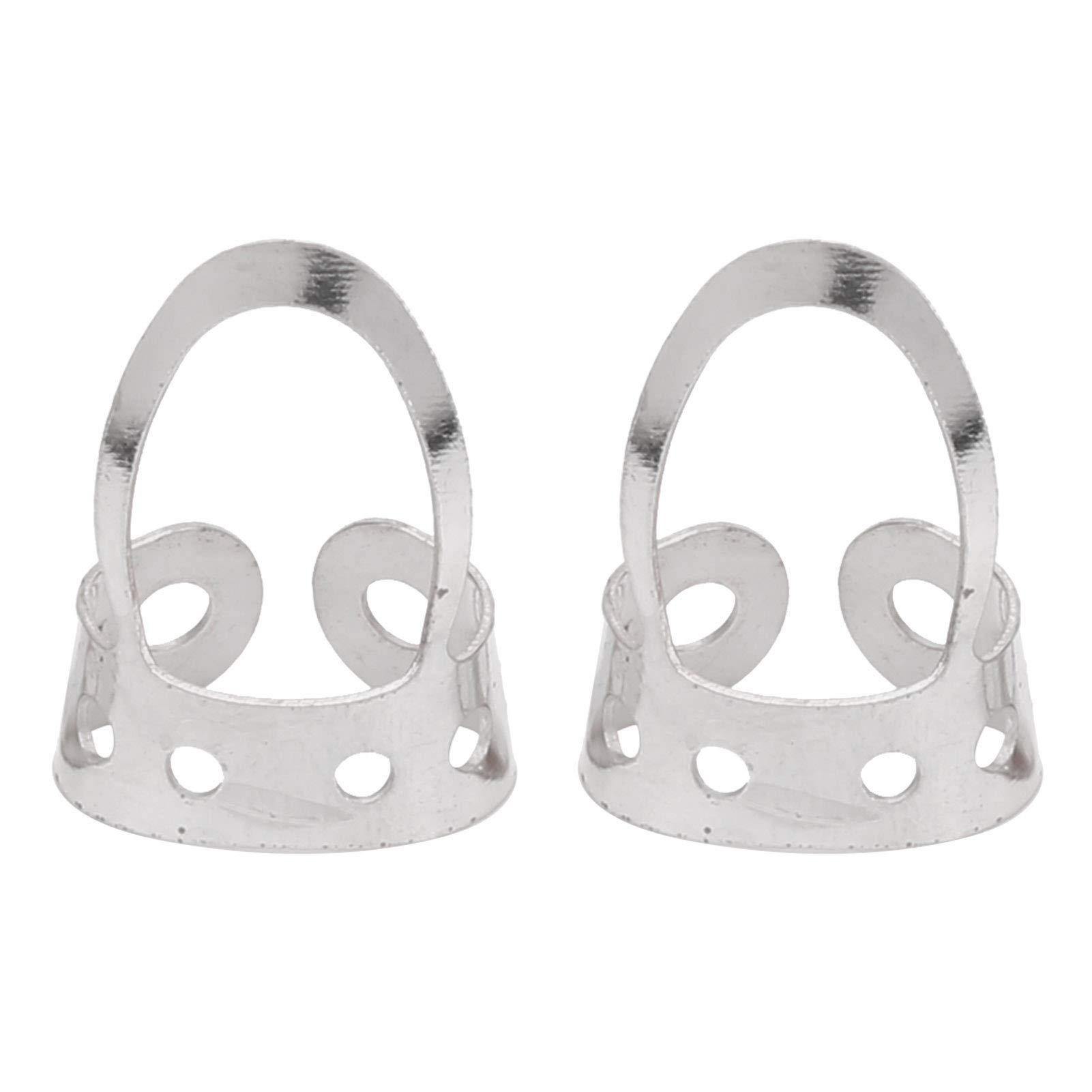 Finger Picks, with Plastic Storage Box Guitar Picks, Portable Practical Nice Gifts for Bass Musical Instruments Instrument Accessories(Silver)