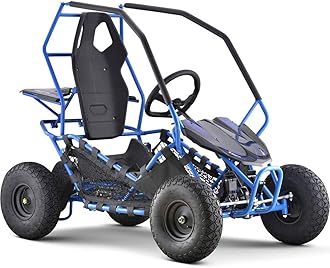 MotoTec Kids Electric Go Kart Maverick 1000w Blue