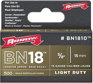 Arrow BN1810 BN Brad Nails, Pack of 1000,5/8 ...,