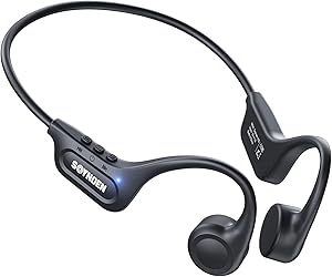 Bone Conduction Headphones, Open Ear Headphones Bluetooth 5.4 with Mic, 8H Playtime,Bone Conduction Earbuds IP56 Waterproof for Cycling, Hiking,Workout asin的图片