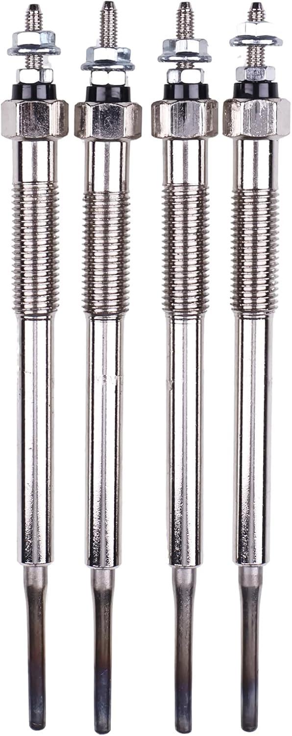 4Pcs Glow Plug 8-98290-755-0 8982907550 Compatible with Isuzu Engine 4JJ1 4HK1 Truck FTR FVR NPR NQR NRR NPR-HD