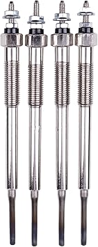 4Pcs Glow Plug 8-98290-755-0 8982907550 Compatible with Isuzu Engine 4JJ1 4HK1 Truck FTR FVR NPR NQR NRR NPR-HD