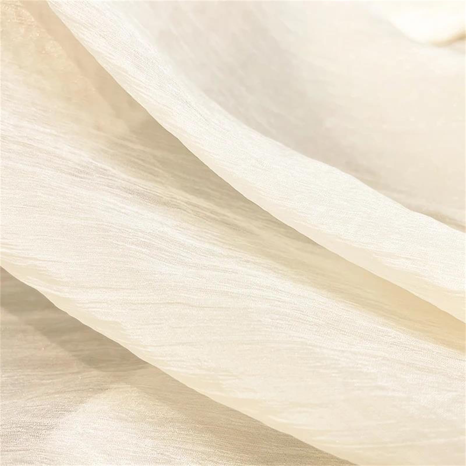 Tessuto di Organza Increspato Testurizzato da 160 cm, Materiale Velato e Brillante for Abiti da Sera e Costumi da Sposa