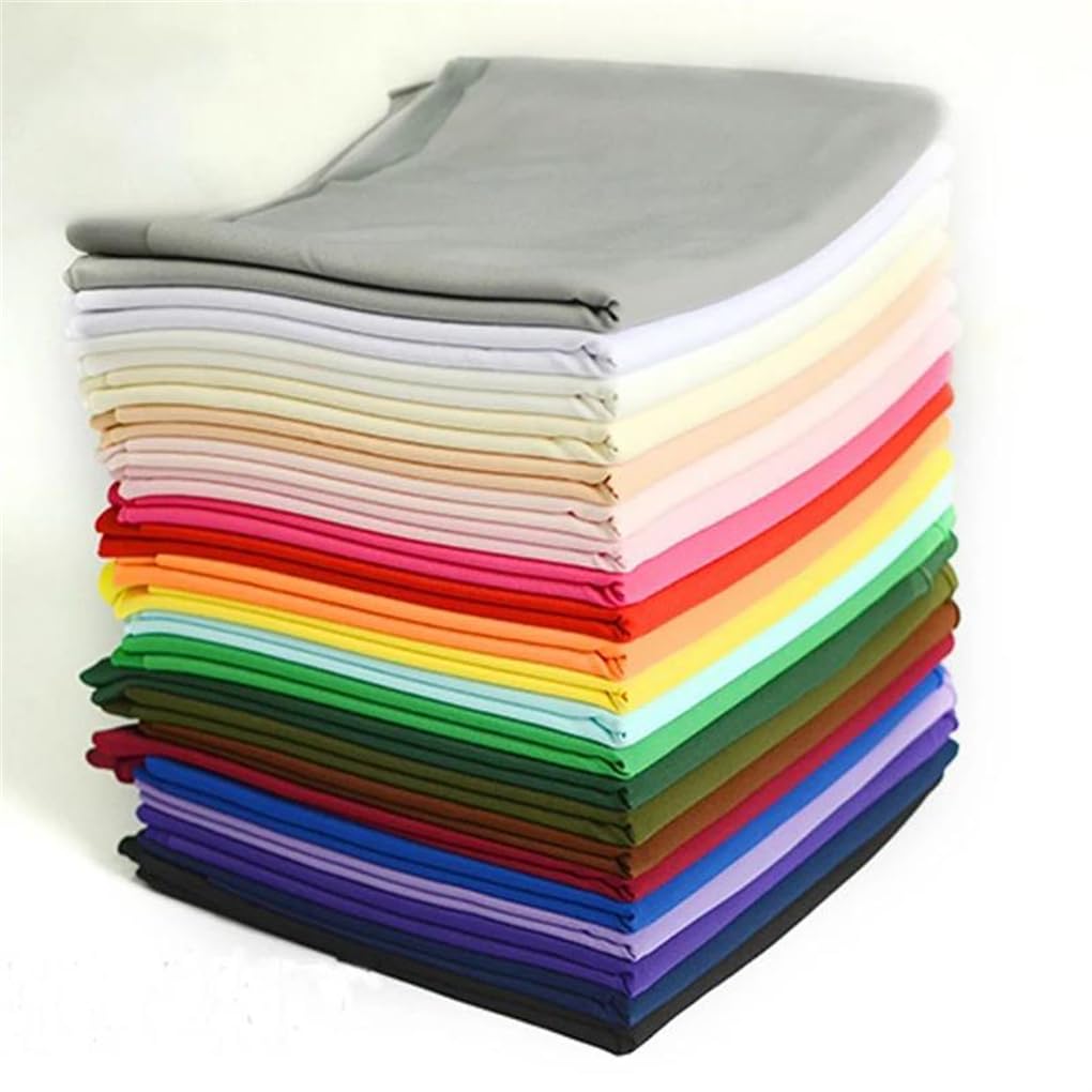 Tela de seda de leche tejida de elastano elástico de cuatro lados para coser ropa, vestidos, ropa de yoga, por metros, 10 unidades, color blanco, 1 m x 1,6 m