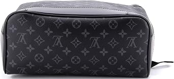 Pre-Loved Steamer Backpack Monogram Eclipse Canvas, Black
