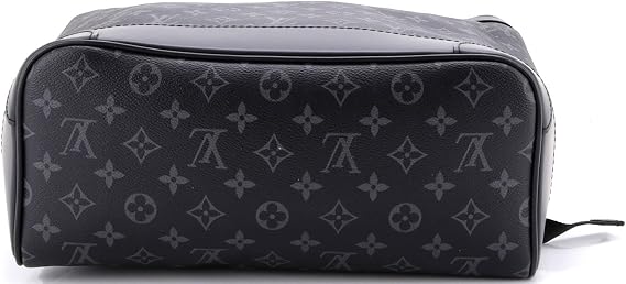 Pre-Loved Steamer Backpack Monogram Eclipse Canvas, Black