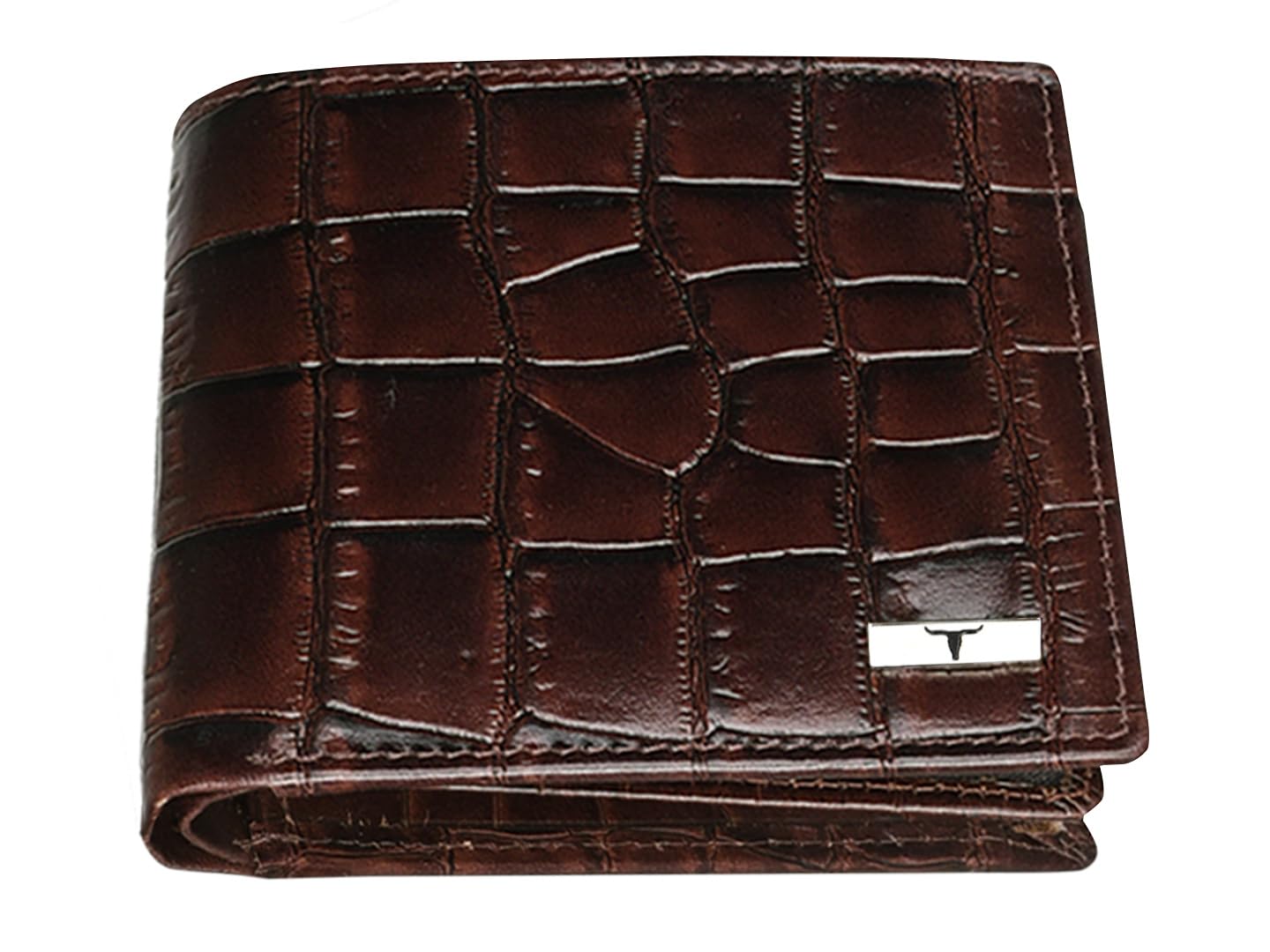 URBAN FOREST Carl Printed Brown Leather Wallet for Men