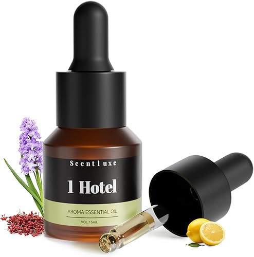 Miniatura 10 de Aceite difusor de hotel y aroma, mezcla de aceites esenciales de lujo para 1 hotel, aromaterapia con jazmín, pimienta rosa, piña, cedro y ámbar para