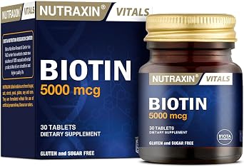 Nutraxin Vitals Biotin 5000 mcg 30 Tablet Takviye Edici G da