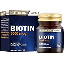Nutraxin Vitals Biotin 5000 mcg 30 Tablet Takviye Edici Gıda