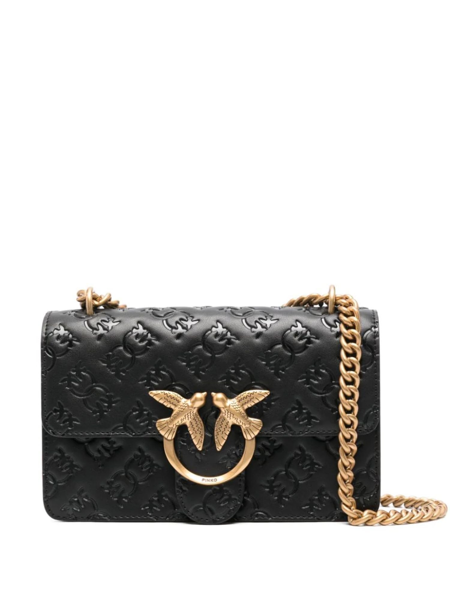 Pinko Love One Mini Shoulder Bag Logo Embossed 100074 A1YB Z99Q 