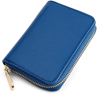 Riorune(リオルネ)コインケース メンズ 小銭入れ カード入れ付きミニ財布 コンパクトメンズ財布 (ブルー)