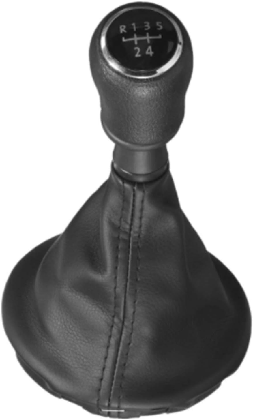 Viviance 5 6 Speed Gear Stick Shift Knob Frame Boots Black for VW Transporter T5 T6 (Black 5 speed)