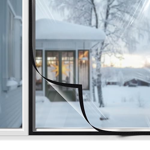 Fenster Folie Thermofolie Fenster gegen Kälte 7-fache Stärke Kälteschutzfolie Thermo