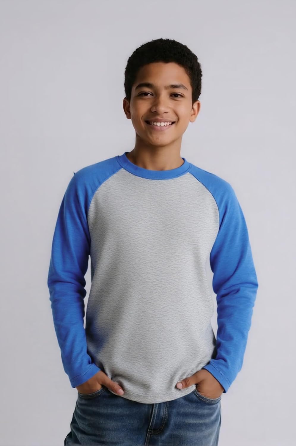 Cadidi Dinos Boys Girls Long Sleeve Shirts Cotton Casual Crewneck Printed Kids T-Shirts - Image 3