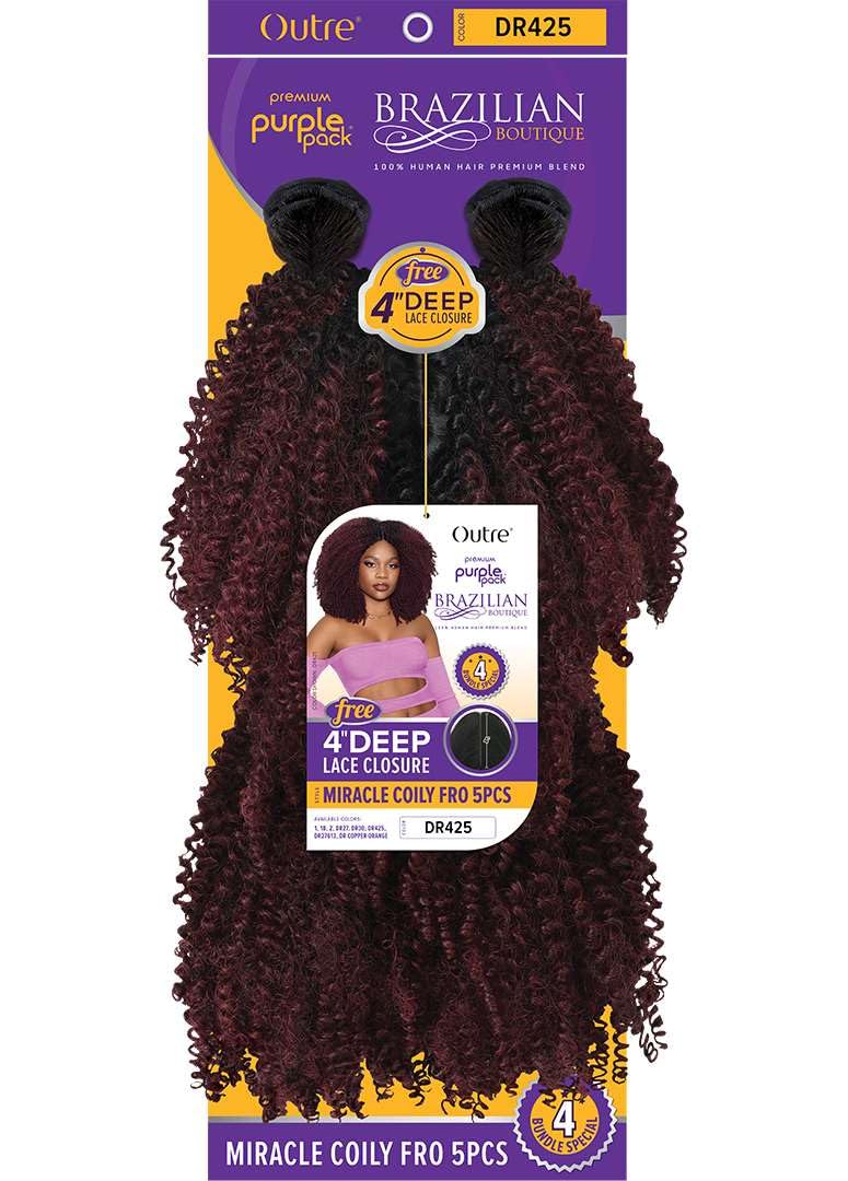Outre Purple Pack Boutique - Miracle Coily Fro 5PCS (DR425)
