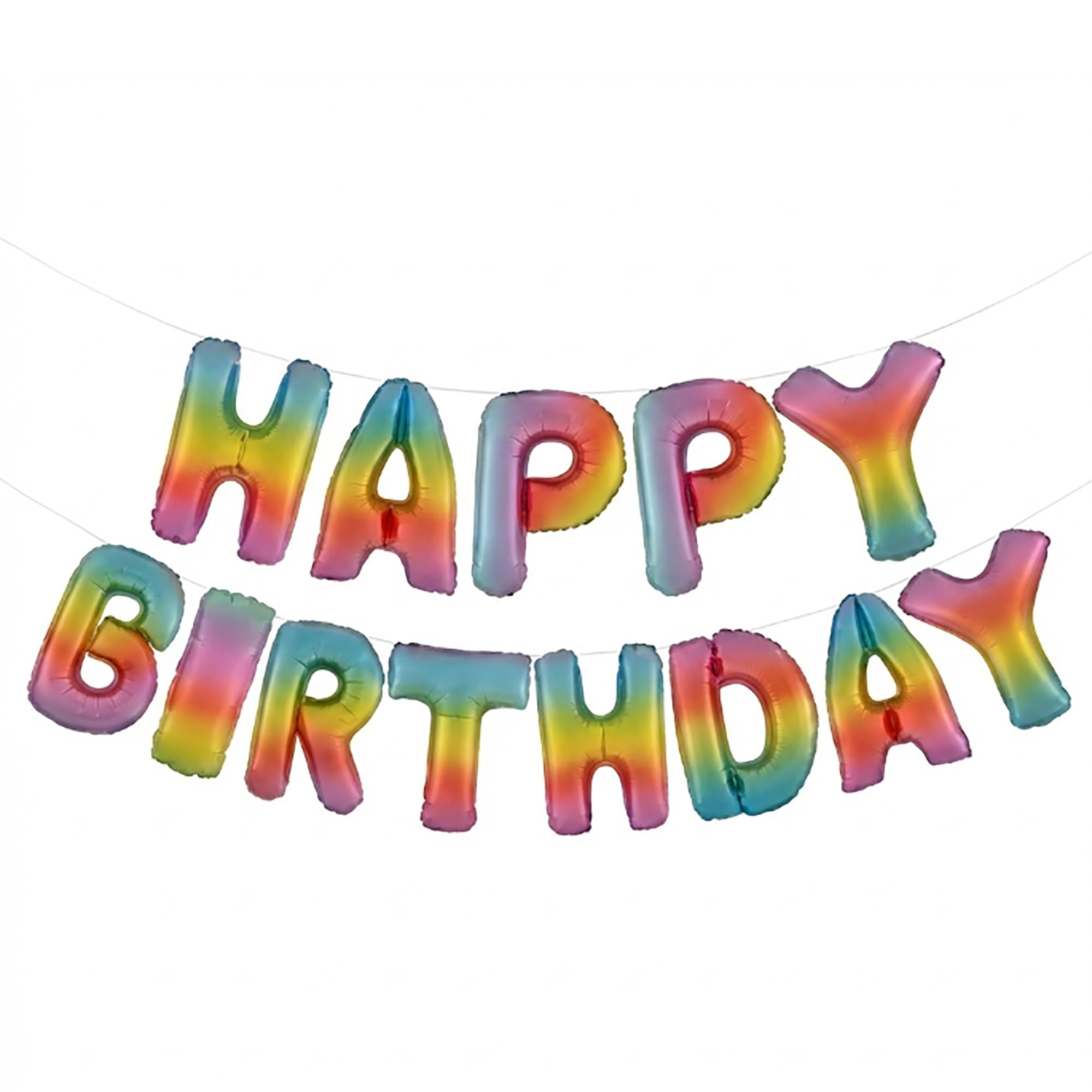 Colorful Birthday Banner Balloons - Happy Birthday Decor -19 Colorful Birthday Banner Balloons - Happy Birthday Decor -19