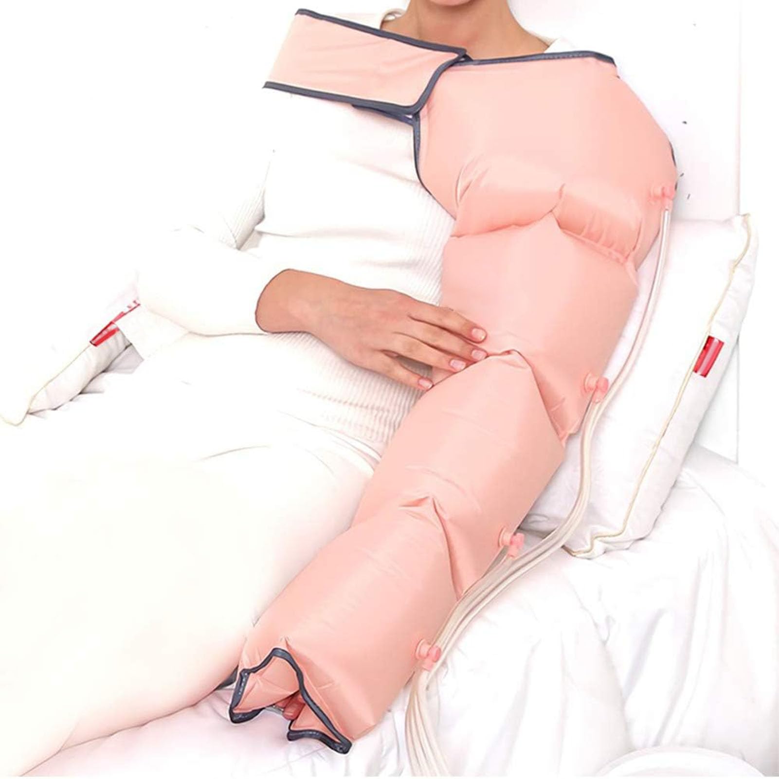 Masseur de pieds de jambe à compression d'air contre jambes lourdes