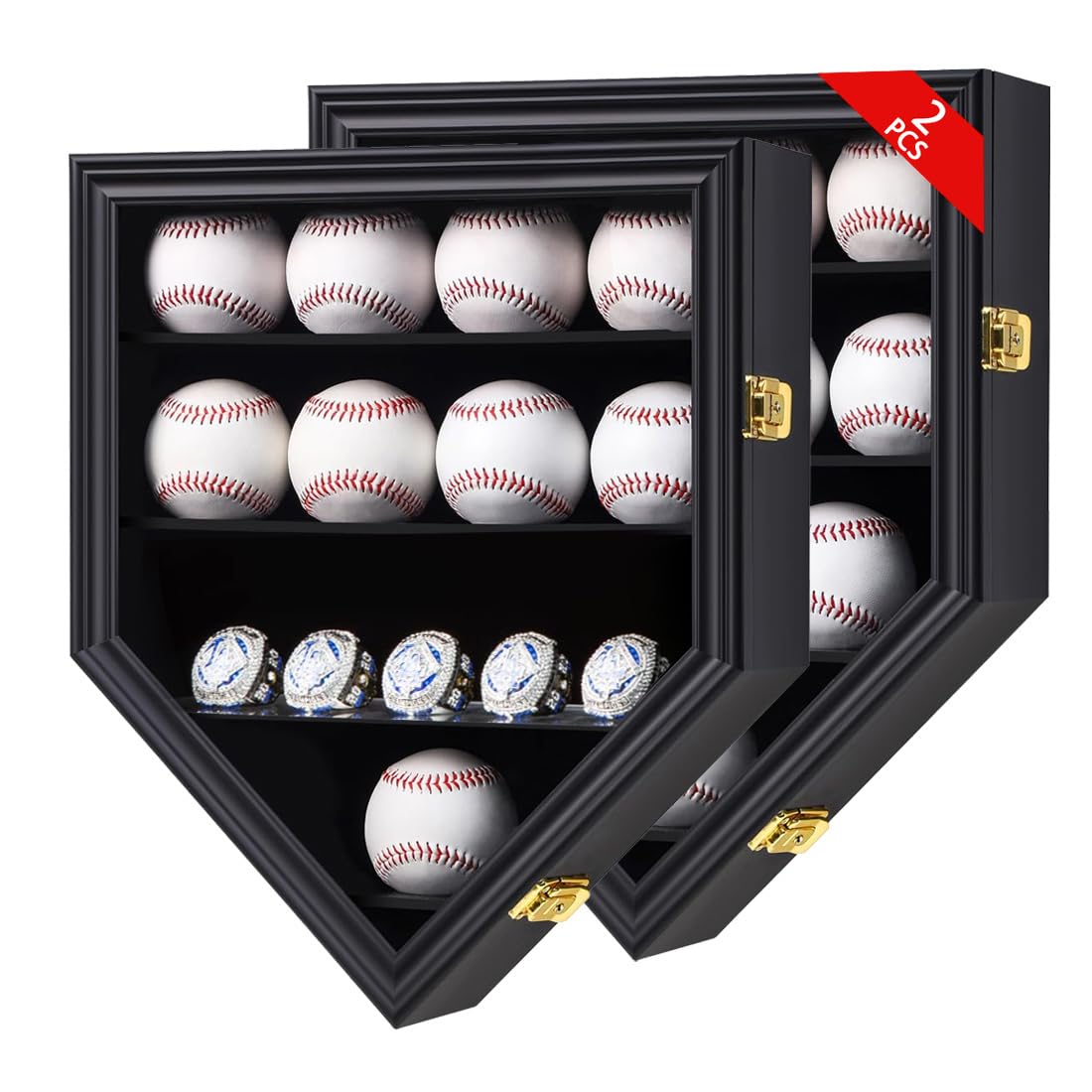baseball display case 12 baseball holders for balls display baseball display wall cabinet for collection autographed baseball
