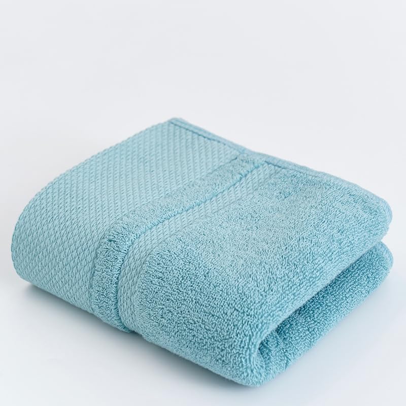 Juego de 6 toallas azul claro suaves y absorbentes para tu cuidado personal diario