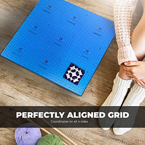 Red Suricata Knit Blocking Bundle – Extra Thick Blocking Mats for Knitting & Knit Blocking Comb Set & Adjustable Sock Blockers - All in one Combined Storage Bag – for Knitting & Crochet (CMs Grid) - Thumbnail 7
