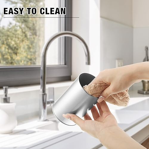 Miniatura 5 de Irenare Paquete de 20 botes de té para latas de té sueltas con tapas dobles herméticas, latas de café de metal de 16 onzas, recipiente de cocina