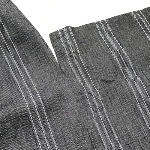 Yukata japonesa para hombre con cinturón de baño ajustable 3